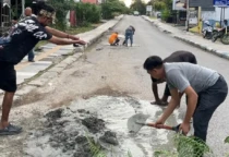 jalan rusak rujab walikota
