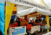 pasien gempa